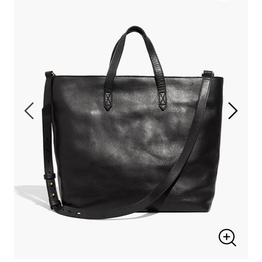 Madewell Black Zip-Top Transport Carryall